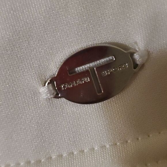 Tahari sport Turtkeneck pullover sweatshirts  cream L - Picture 5 of 6